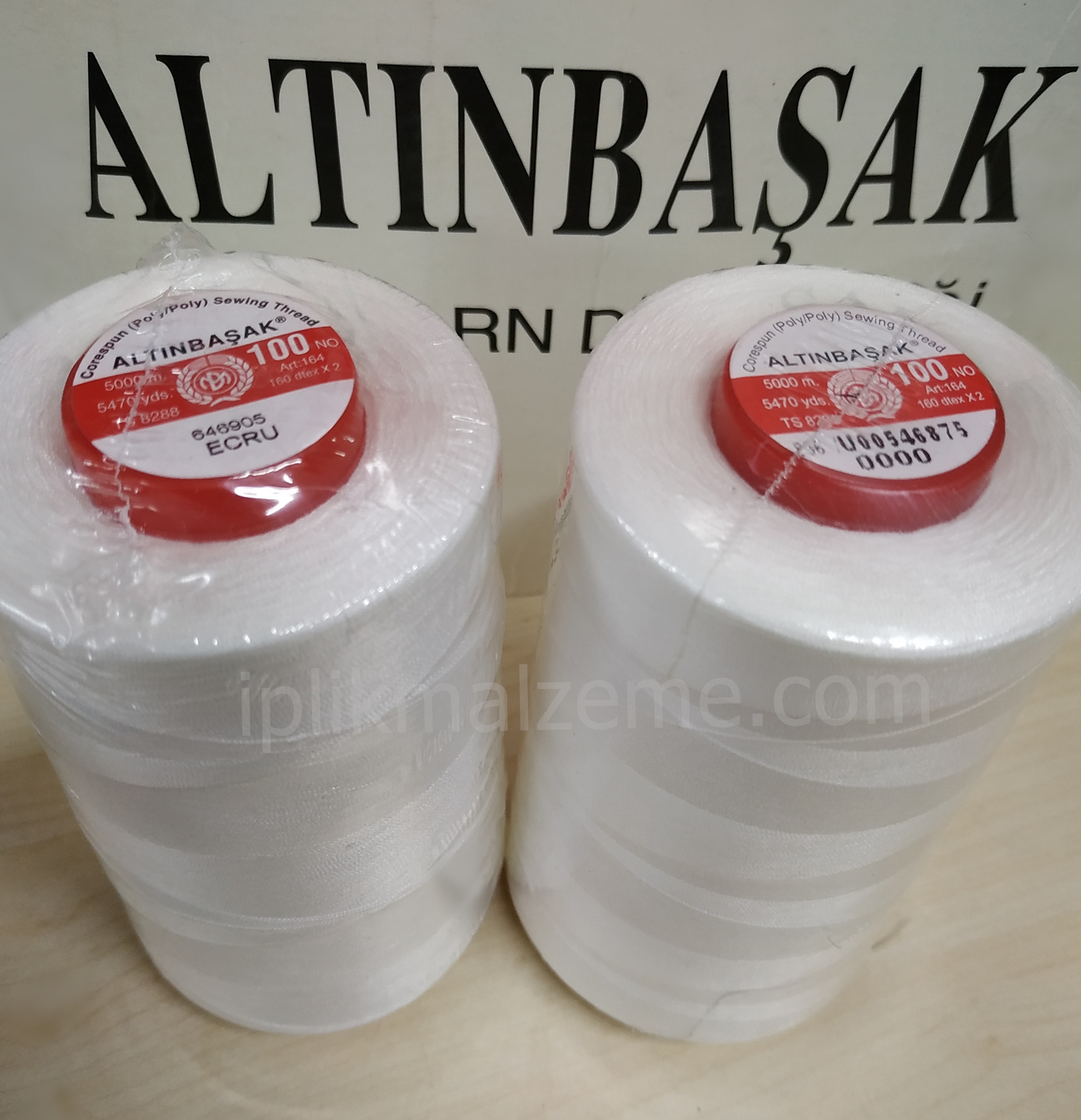 Altınbaşak 100 no Sürekli Polyester Dikiş İpliği 5000 mt. Beyaz